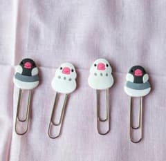 未使用/文鳥クリップ 4個セットのサムネイル