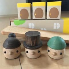 木のおもちゃ おもちゃのこまーむセットのサムネイル