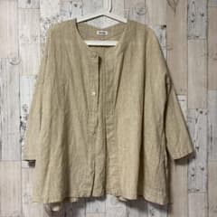 Plantation リネン＆綿 長袖シャツ ベージュ - メルカリ