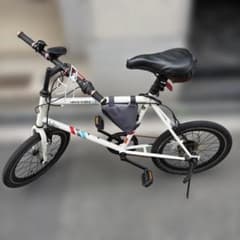 引き取り限定】 ミニベロ自転車 ホワイト - メルカリ