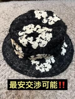 レディメイド　デニムティアーズ　バケットハット 黒 イエローバックス着 レディメイド デニムティアーズ バケットハット 黒 イエローバックス着