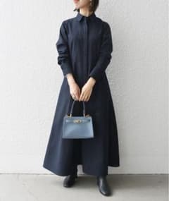 SHIPS any:〈洗濯機可能〉ステッチ マキシ シャツ ワンピースのサムネイル