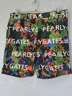 美品パーリーゲイツボタニカル柄ショートパンツ4 - メルカリ