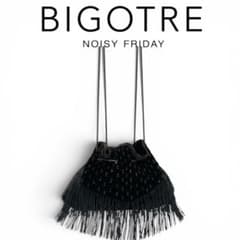 BIGOTRE ビゴター NOISY FRIDAY ビーズフリンジ 巾着バッグ - メルカリ