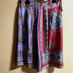 ETRO エトロ ペイズリー柄 膝丈シルクスカート - メルカリ