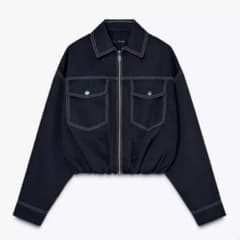 ZARA 撥水加工 クロップドジャケット - メルカリ