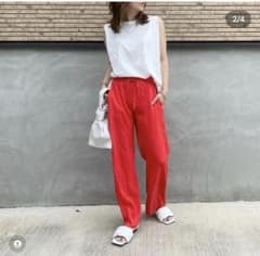 ZARAフルイドパンツ☆コーラルレッドのサムネイル