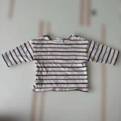 futafuta ボーダー七分袖Tシャツ 70cmのサムネイル