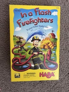 新品未使用【HABA社ゲーム】急いでつなげ！消防隊!Firefightersのサムネイル
