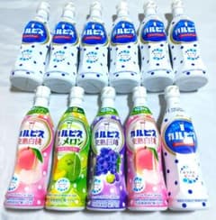 メルカリ市限定⭐︎飲料纏め売り　美酢　カルピス等 カルピス 470ml 4種 合計11本 まとめ売り 希釈 白桃 巨峰 メロン