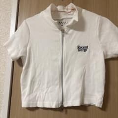 REPIPI ARMARIO ジップアップ 半袖Tシャツ ホワイト Mのサムネイル