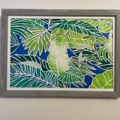 切り絵「南国のリーフ」のサムネイル