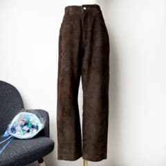 HERMES マルジェラ期 スエードパンツ セリエボタン ラムレザー サイズ