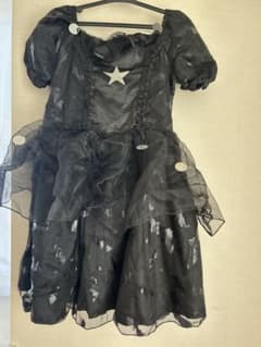 キッズ ドレス ブラック 星柄 ハロウィン 仮装のサムネイル