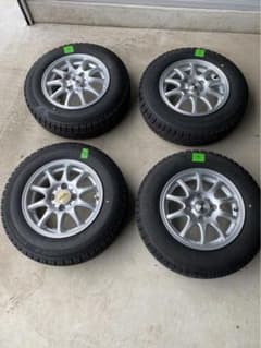 155/80R13 BSアイスパートナー　スタッドレスタイヤアルミホイールセットのサムネイル