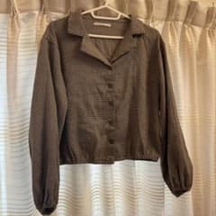 retrogirl 千鳥柄 シャツのサムネイル
