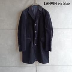 LANVIN en blue】 ランバン 日本製 ベロアJKT X924 - メルカリ