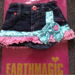 気まぐれSALEアースマジックインパン付きデニムスカートのサムネイル