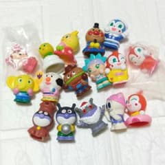 アンパンマン 指人形 ソフビ マスコット フィギュア 16点 纏め売りのサムネイル