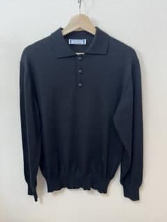 Yves Saint Laurentイヴサンローラン ニットポロシャツ ブラック