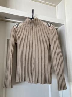 バーバリージップニットカーディガン