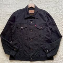 Levi's リーバイス 70599 ブラック デニムジャケット L Gジャン Levi's リーバイス 70599 ブラック デニムジャケット L Gジャン - メルカリ