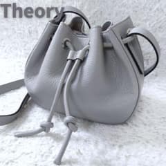 Theory セオリーPebbled Leather 巾着 ショルダーバッグ - メルカリ