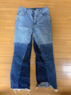 JEANASIS バイカラー デニムパンツ Sのサムネイル