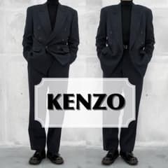 【極美品】KENZO ケンゾー　ダブル　セットアップ　スーツ　90's　濃紺 m38676346957_1.jpg?1739965571