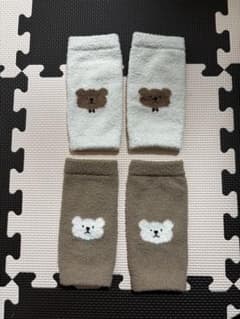 ベビーレッグウォーマー クマ刺繍 2点セットのサムネイル