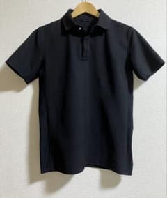 ジュンハシモト サイドジャージー 半袖ポロシャツ COOL MAX ブラック 3 