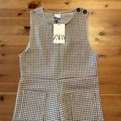 ZARA kids チェック柄 オールインワンのサムネイル