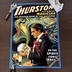 4アンティーク ビンテージ マジシャン 奇術 デビル 悪魔 骸骨スカル