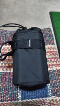 フェアウェザー　ステムバッグ　FAIRWEATHER ボトルバック　美品　黒のサムネイル
