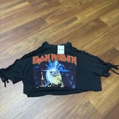 古着リメイクTシャツ IRON MAIDEN 半袖Tシャツ Y2Kのサムネイル