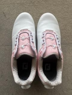 FootJoy ゴルフシューズ 女性用 ホワイト/ピンク - メルカリ