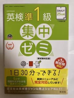 DAILY25日間 英検準1級 集中ゼミ 新試験対応版のサムネイル