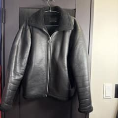 PULP フェイクレザー ボアジャケット ブラックのサムネイル