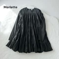 Merlette マーレット ソリマン ティアードワンピース フリル ブラック