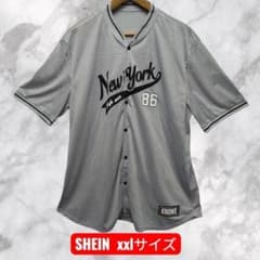 SHEIN New York ベースボールシャツ XXLサイズ メッシュのサムネイル