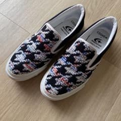 限定コラボ COOHEM × MoonStar ツイードスリッポン 38