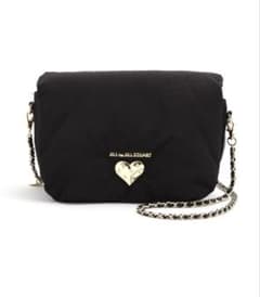 JILL STUART パデッドハートショルダーバッグ ブラック