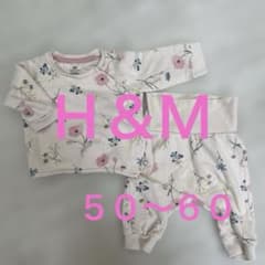H&M ベビー パジャマ 上下セット 花柄のサムネイル