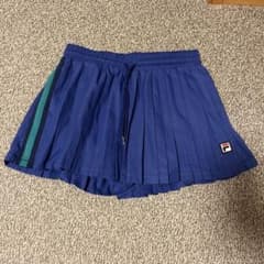 FILA テニスウェア プリーツハーフパンツ(メッシュのインナーパンツ付き)