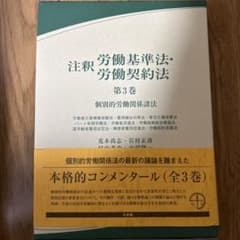 注釈労働基準法・労働契約法 第3巻 個別的労働関係諸法のサムネイル