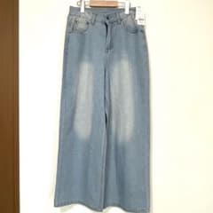 ワイドデニムパンツ ヴィンテージ風 レディース　新品タグ付き✳︎のサムネイル