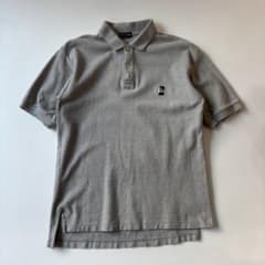 90s old stussy 紺タグ　グレー　半袖　ポロシャツ　ポロのサムネイル