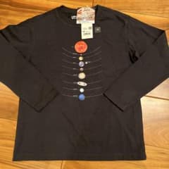 UNIQLO スミソニアン UT 長袖Tシャツ ロンT ブラック 140cmのサムネイル