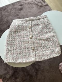 La Babité ツイード ミニスカート ピンク系のサムネイル