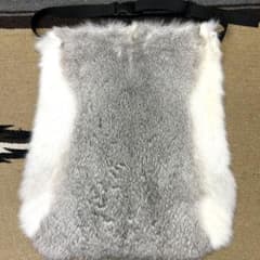 極上 大判 ラビット尻あて ウサギ 登山 毛皮敷物 釣り キャンプ スキー
